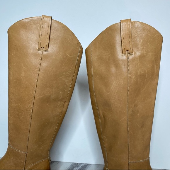 Sam Edelman Fable Light Brown Leather Riding Boot 6 1/2 M - Picture 9 of 15